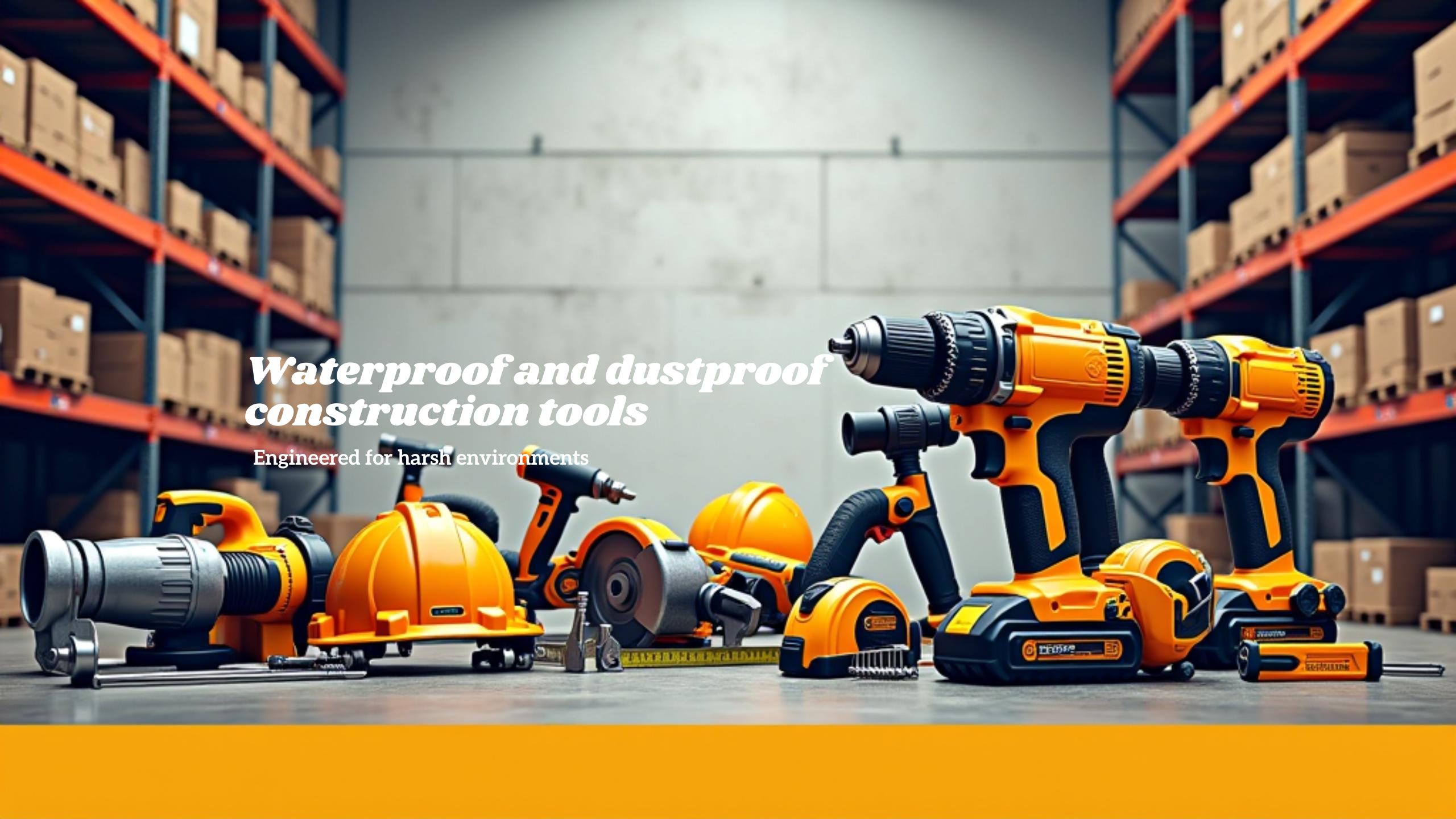 Uni Regal supplies rugged, IP68-rated power tools & laser measuring equipment for extreme construction.